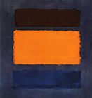 Mark Rothko Untitled Brown and Orange on Maroon painting